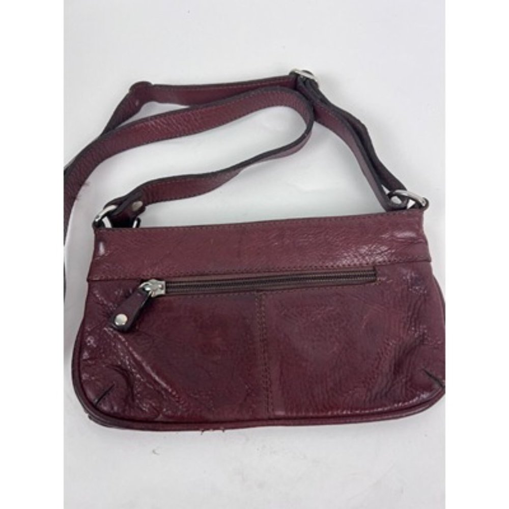 Osgoode Marley Feel The Difference Brown Leather Crossbody Shoulder Bag